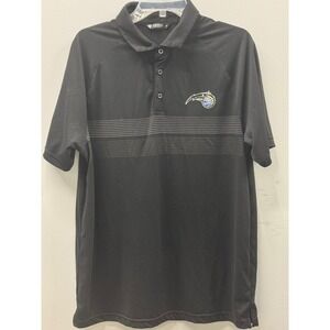 Levelwear Orlando Magic Polo Shirt Mens Large Black  NBA Fan Gear Golf Casual